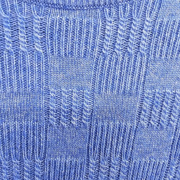 Clan Douglas Sweater Blue Cashmere Silk Large Scotland - Picture 8 of 9